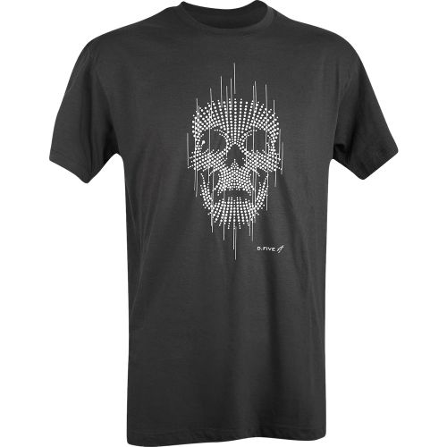 D.FIVE DF5-ORG-2 Organic Cotton T-Shirt Dotted Skull