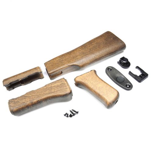 G&G AK47 Wood Stock Set for AK Series (Marui Only) / G-05-031
