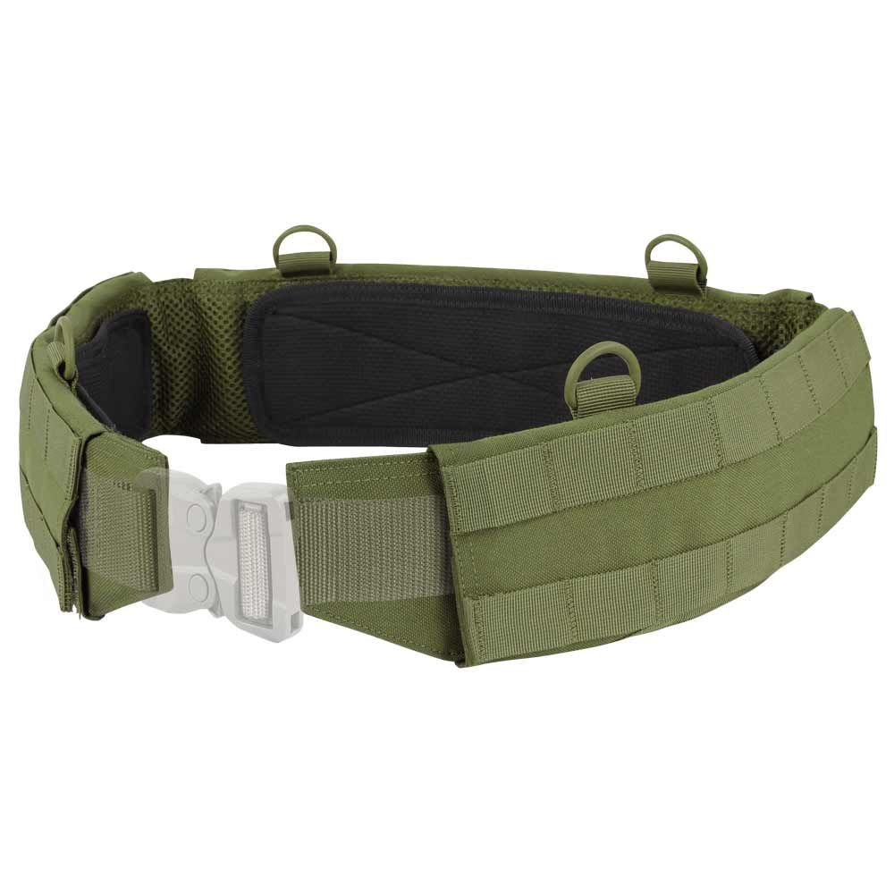 Cinturón ceñidor estrecho con almohadillas antideslizantes Oliva