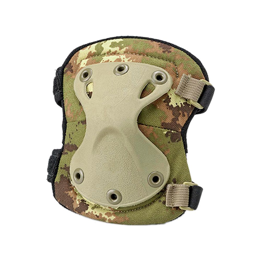 Juego de 2 coderas ajustables con protector ABS acolchado Coolmax nailon 1000D 15 x 13 cm Vegetato