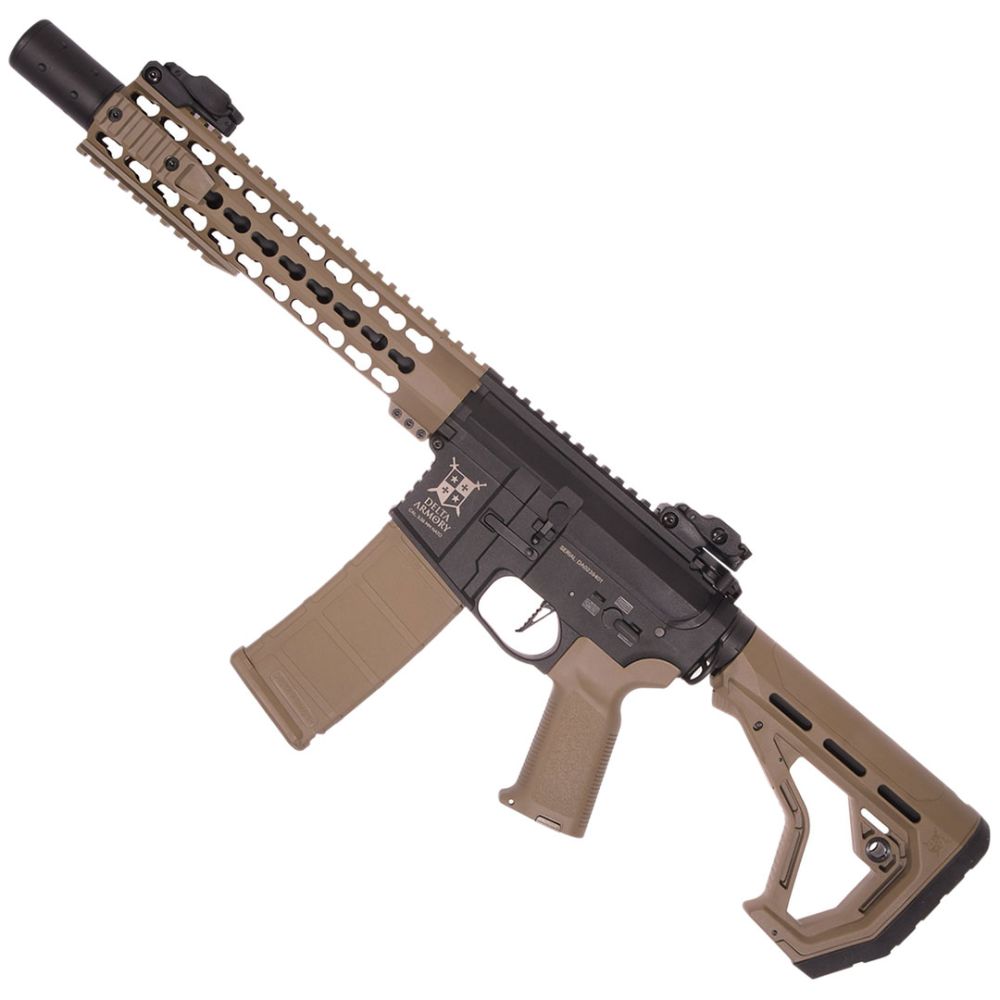 DELTA ARMORY Fusíl Asalto AR15 KeyMod 10” Charlie Eagle ETU AEG Negro/Marrón