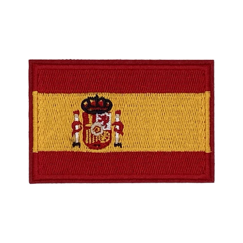 PARCHE BORDADO BANDERA ESPAÑA 75 X 50 MM