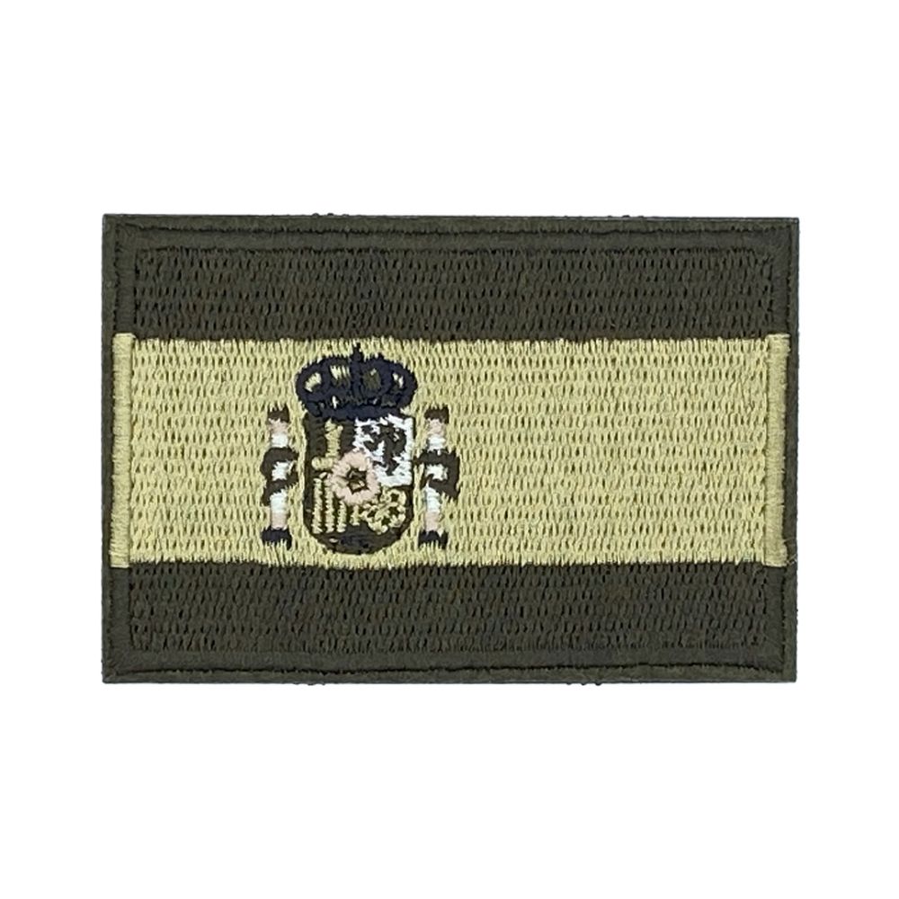 PARCHE BORDADO BANDERA ESPAÑA 75 X 50 MM Verde