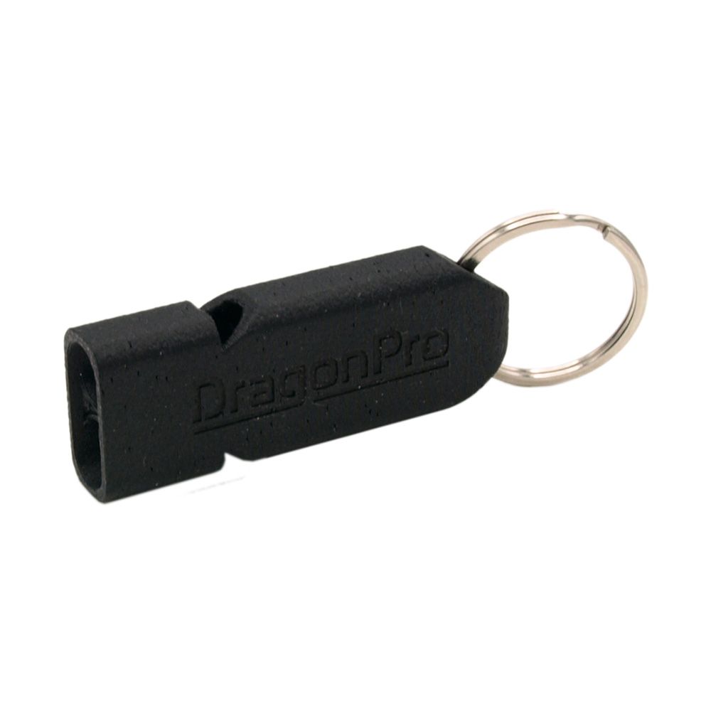 Llavero Táctico DragonPro con Silbato Integrado Negro