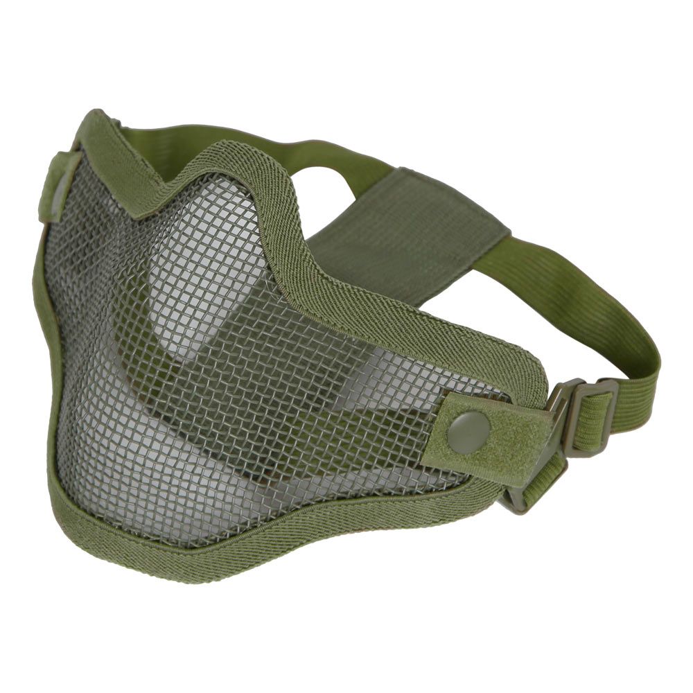 Máscara Facial de Rejilla Airsoft Stalker 2 DragonPro Verde Oliva