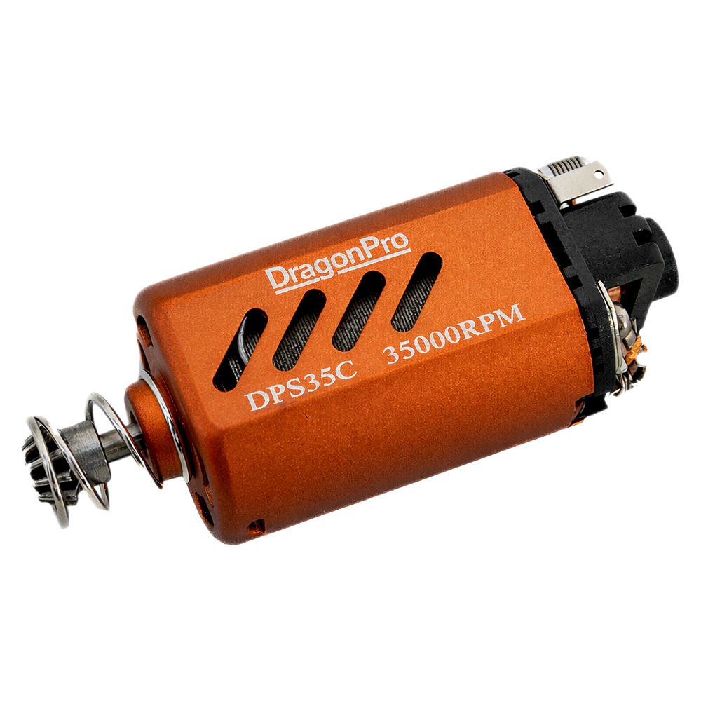 Motor AEG High Speed DragonPro DPS 35000 RPM para Airsoft Eje Corto