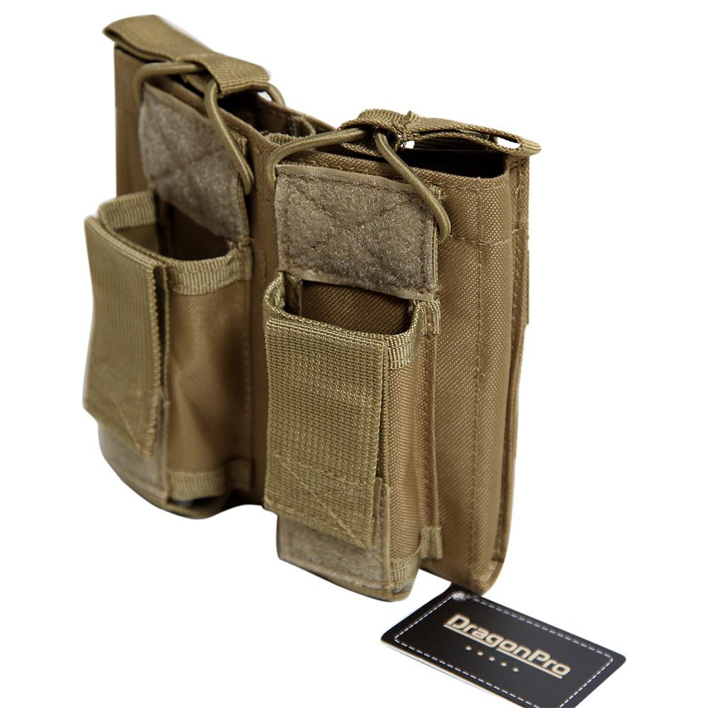 POUCH DOBLE CARGADOR 5.56 CAQUI