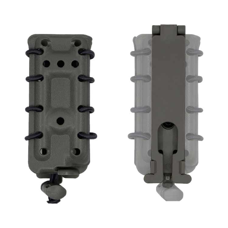 PORTACARGADOR POLÍMERO 45 ACP Molle Gris Lobo