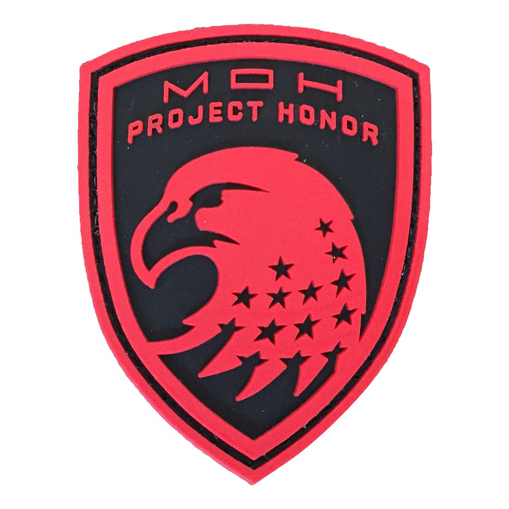 PARCHE PVC MOH PROJECT HONOR 75 x 58 mm Rojo