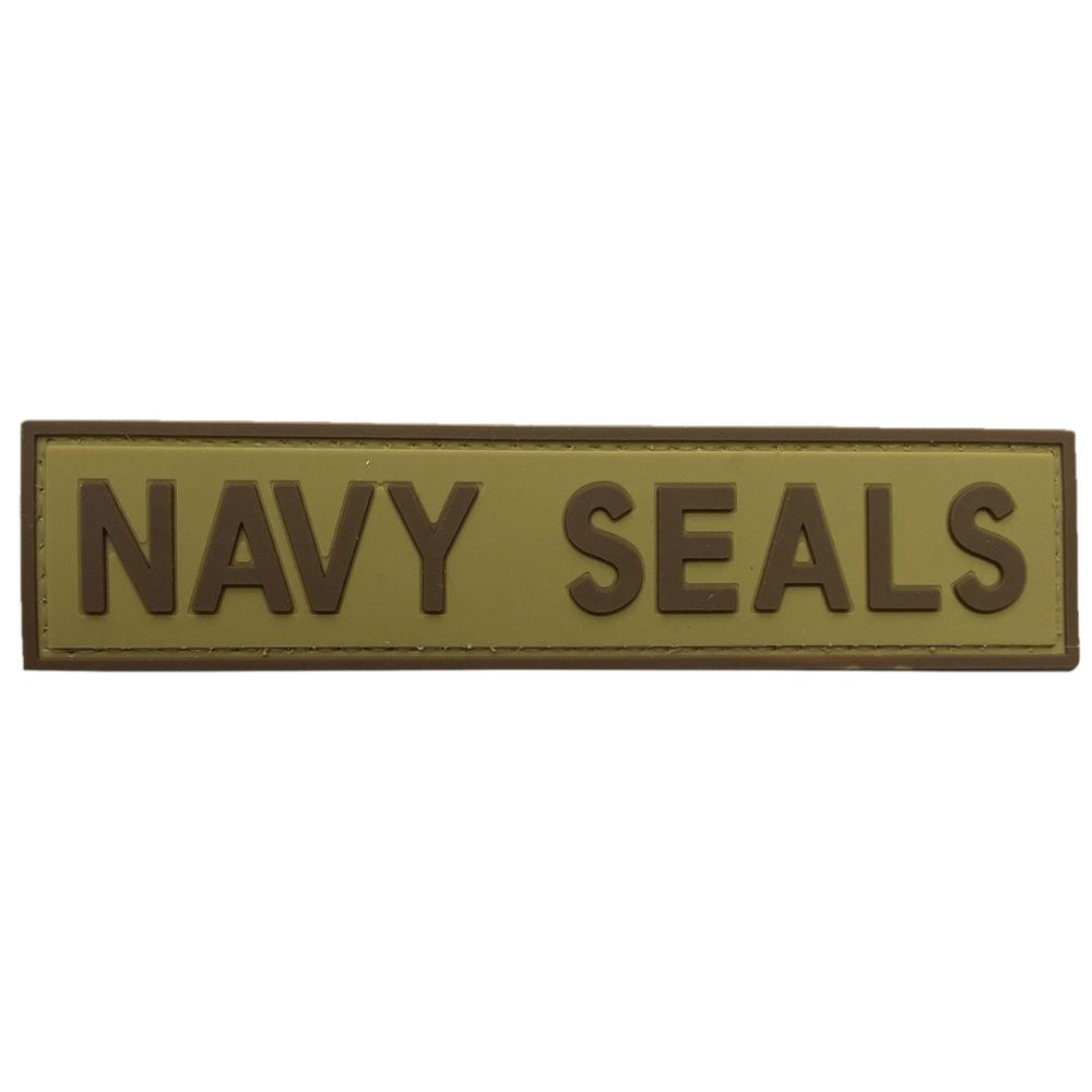 Parche de Goma PVC Navy Seals 128 x 30 mm DragonPro Marrón