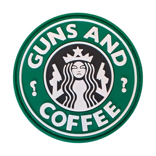 Parche de Goma PVC Guns and Coffee 60 mm DragonPro