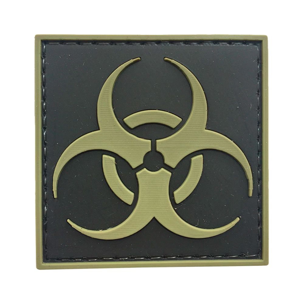 PARCHE PVC PELIGRO BIOLÓGICO 50 x 50 mm