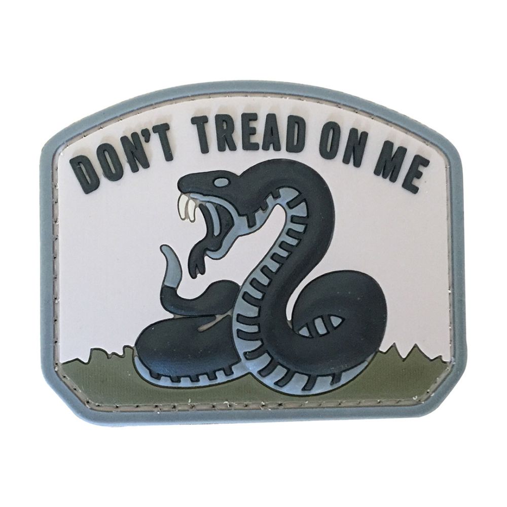 PARCHE PVC DON'T TREAD ON ME 70 X 60 MM TAN