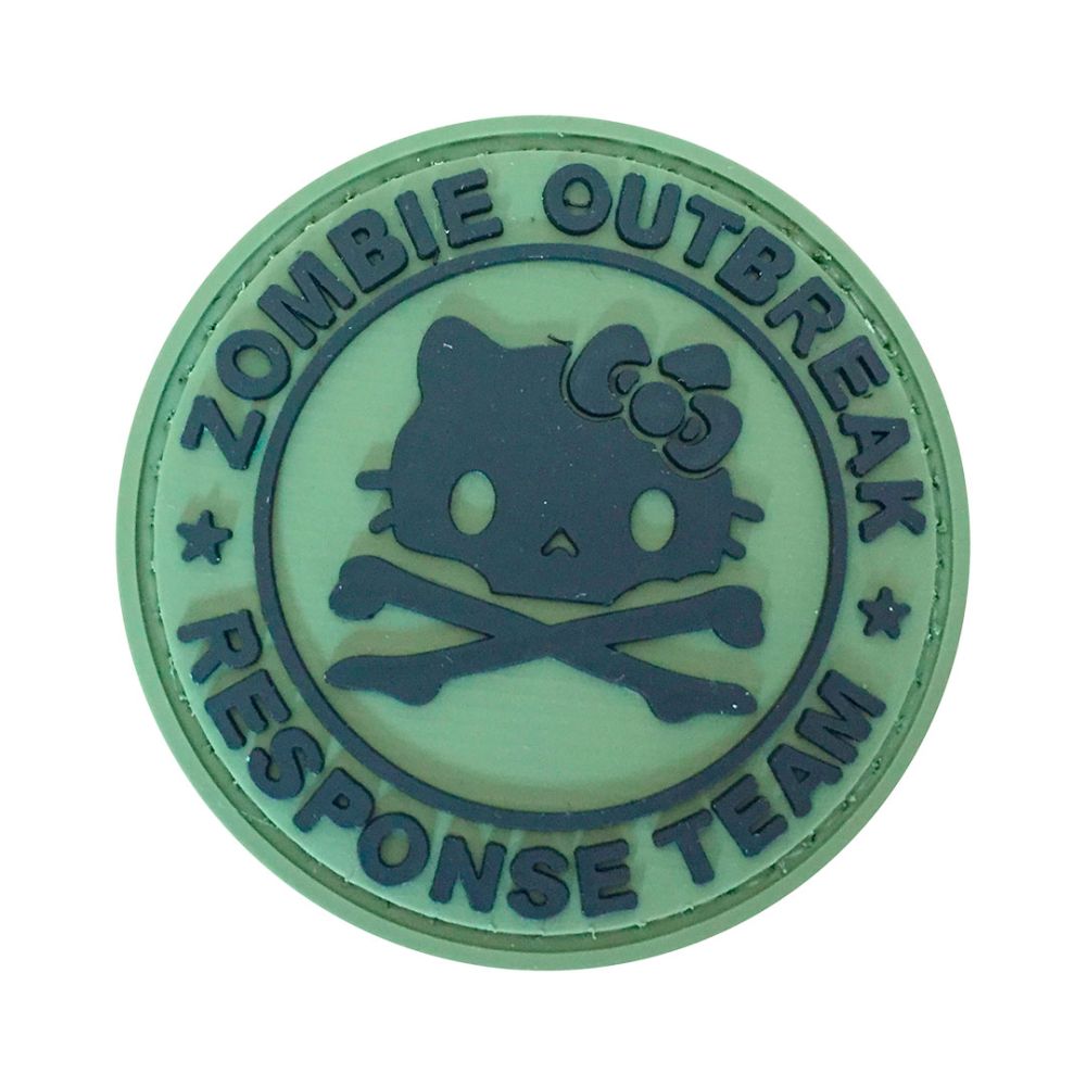Parche Goma PVC Zombie Outbreak Response Team Kitty 60 mm DragonPro Verde
