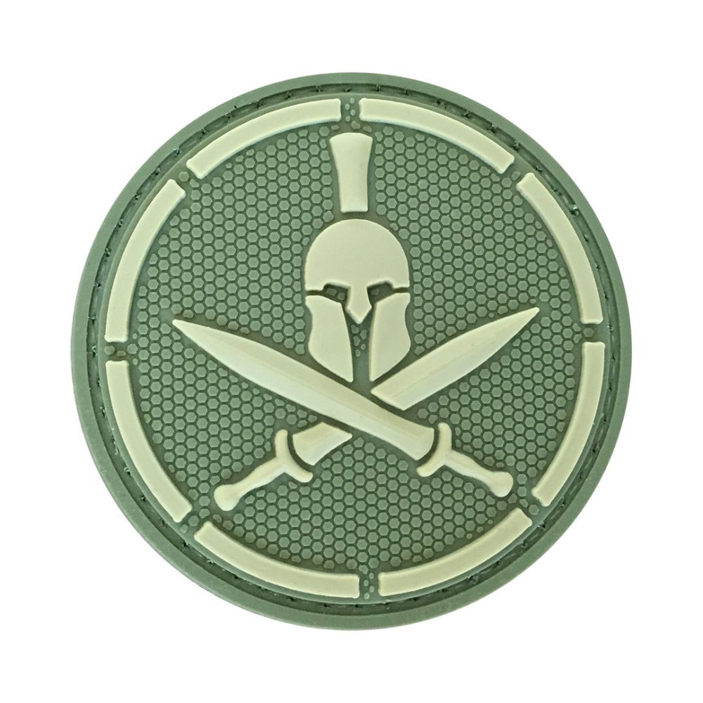 PARCHE PVC ESPARTANO 3D 60 MM Verde