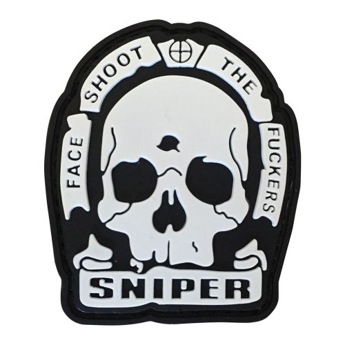 Parche de Goma PVC Face Shoot The Fuckers 50 x 60 mm DragonPro
