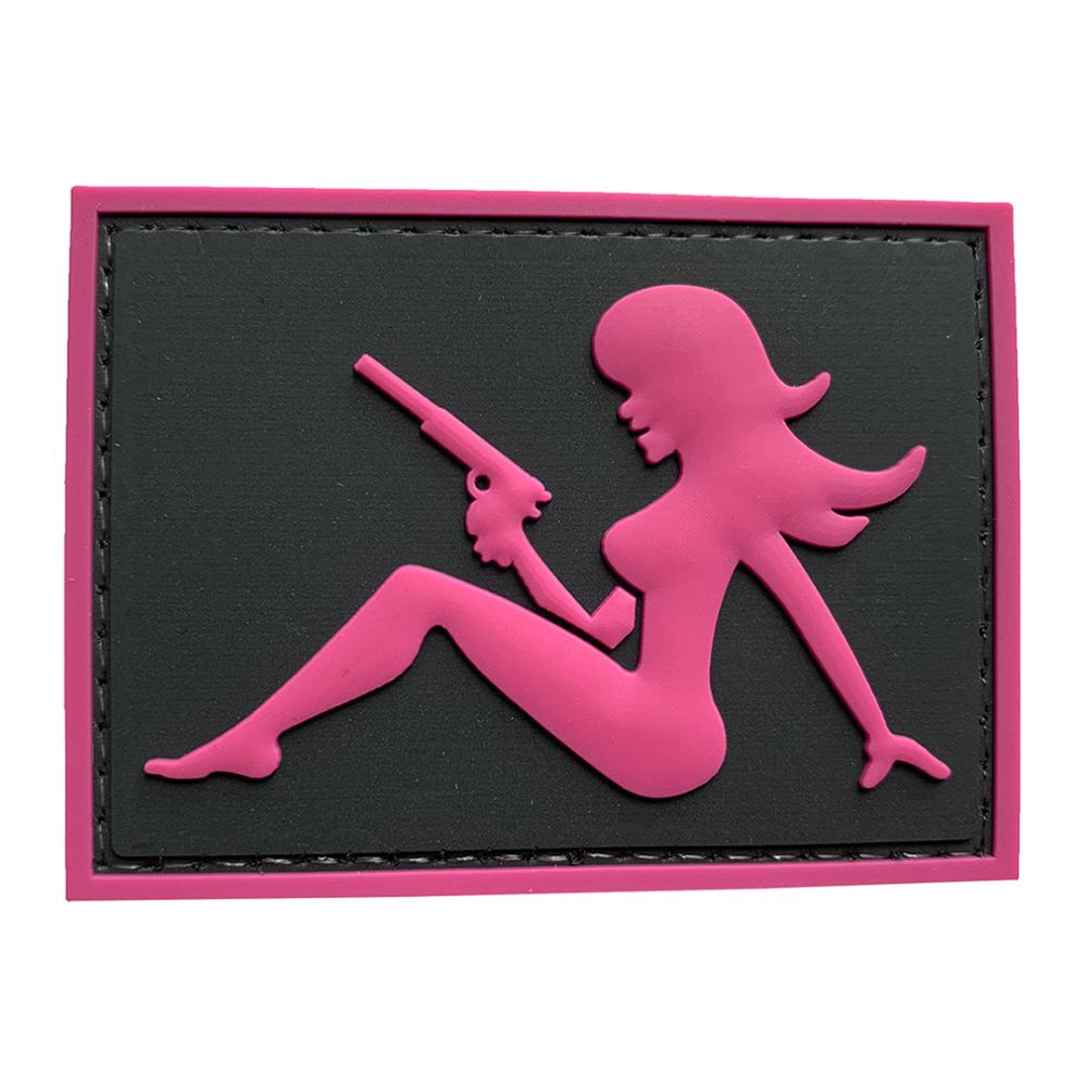 Parche de Goma PVC Chica con Pistola 70 x 50 mm DragonPro Rosa