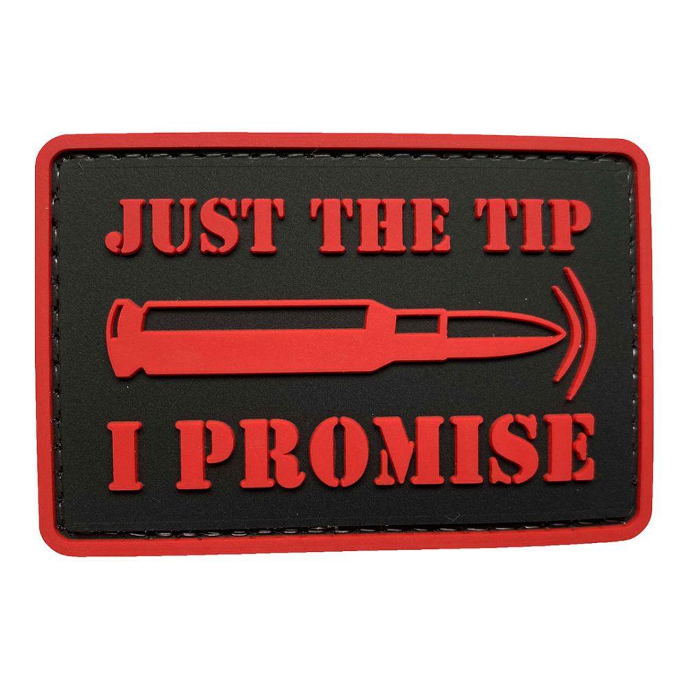 Parche de Goma PVC Just The Tip 75 x 50 mm DragonPro Rojo