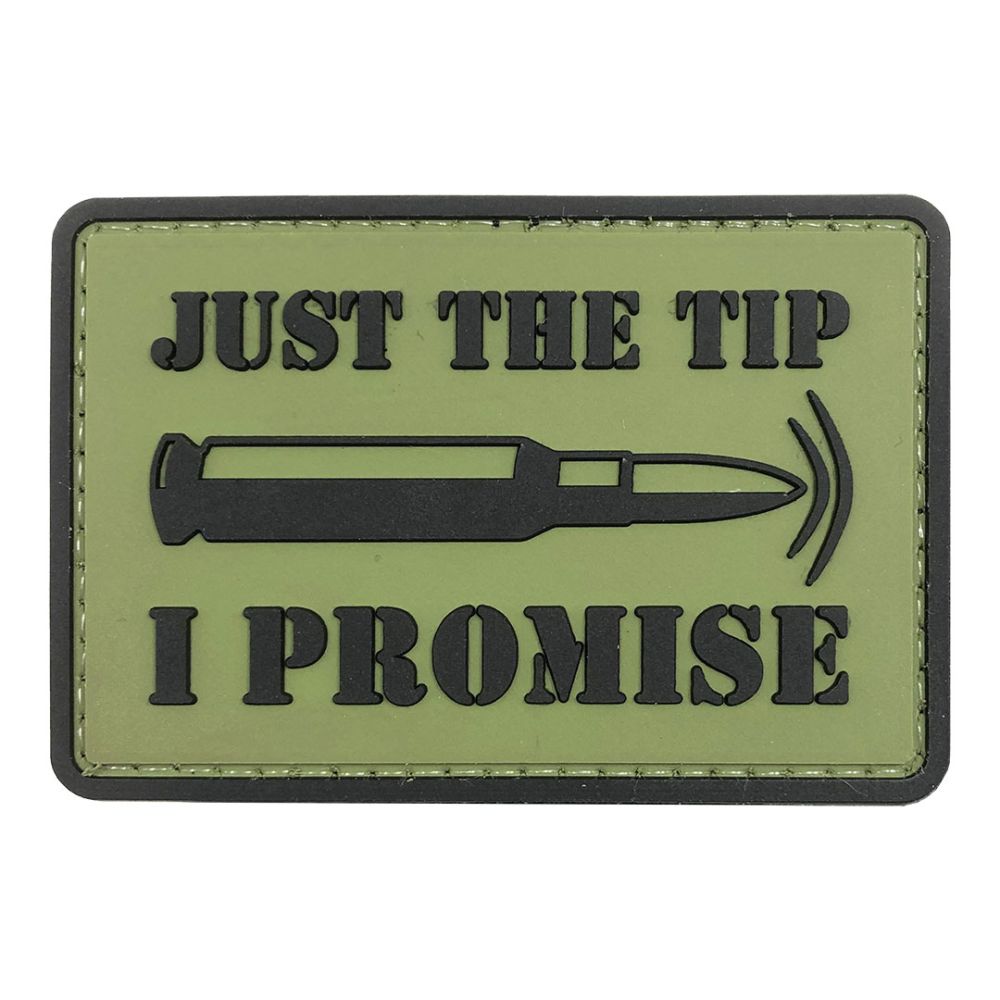 PARCHE PVC JUST THE TIP 75 X 50 MM VERDE