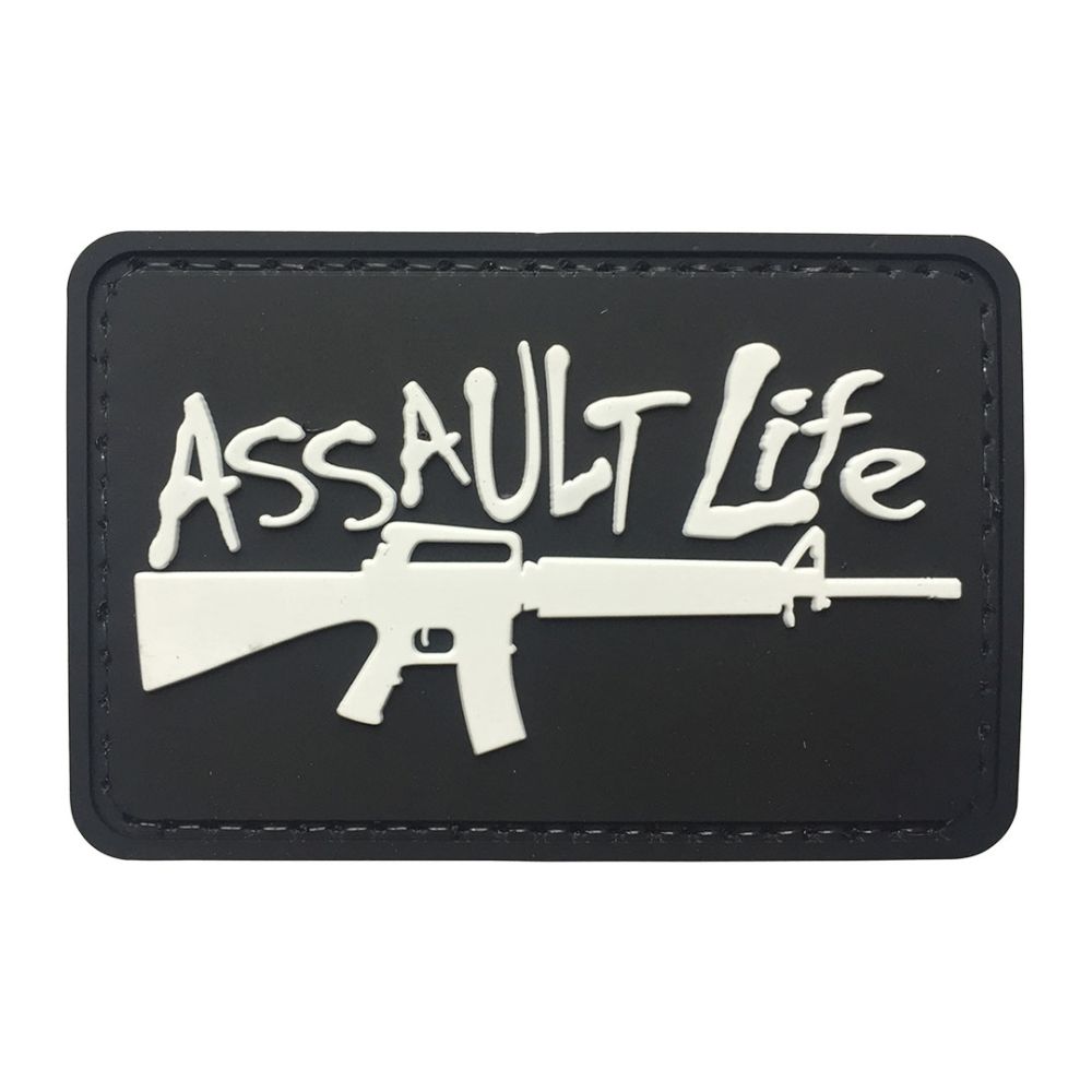 PARCHE PVC ASSAULT LIFE 75 x 50 mm
