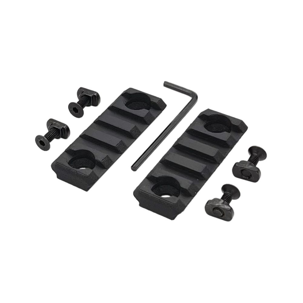 Set de Rieles Picatinny para Guardamanos M-LOK Airsoft DragonPro 5 Slots