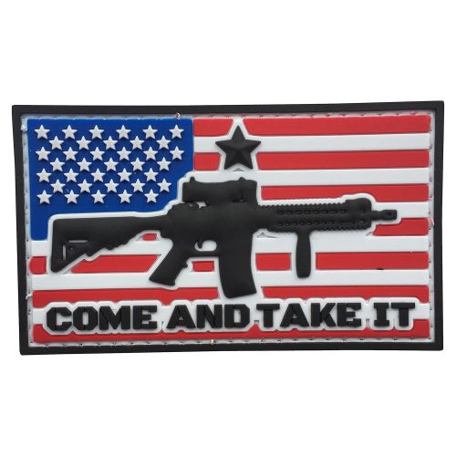 Parche de Goma PVC Bandera USA Come and Take It 85 x 50 mm DragonPro