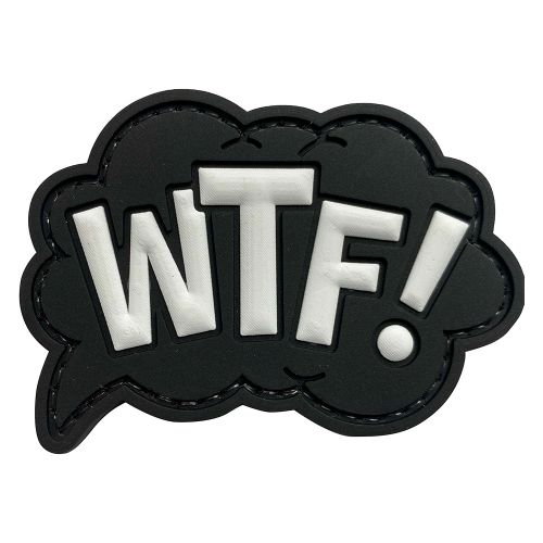 Parche de Goma PVC What The Fuck 75 x 50 mm DragonPro