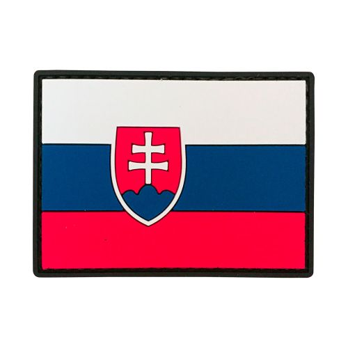 Parche de Goma PVC Bandera Eslovaquia 70 x 50 mm DragonPro