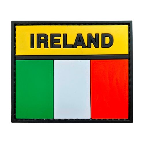Parche de Goma PVC Bandera Irlanda 70 x 60 mm DragonPro