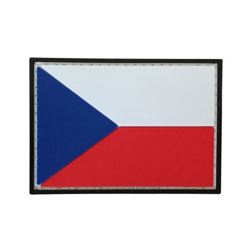 Parche de Goma PVC Bandera República Checa 70 x 50 mm DragonPro