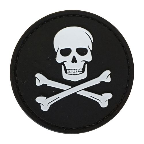 Parche de Goma PVC Bandera Pirata Jolly Roger 60 mm DragonPro