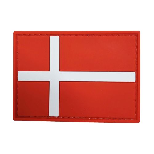 Parche de Goma PVC Bandera Dinamarca 70 x 50 mm DragonPro