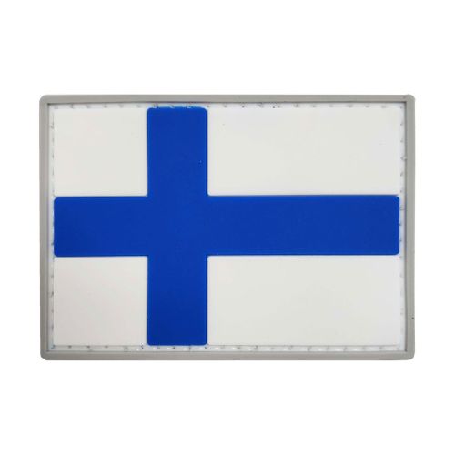 Parche de Goma PVC Bandera Finlandia 70 x 50 mm DragonPro