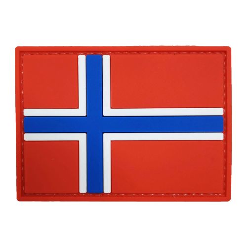 Parche de Goma PVC Bandera Noruega 70 x 50 mm DragonPro