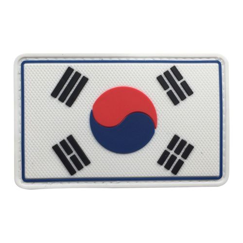 Parche de Goma PVC Bandera Corea 82 x 50 mm DragonPro