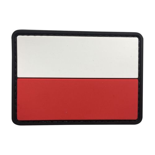 Parche de Goma PVC Bandera Polonia 75 x 50 mm DragonPro