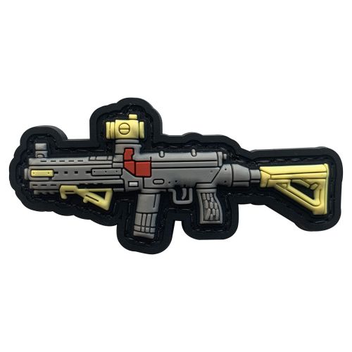 Parche de Goma PVC Fusil Asalto 72 x 35 mm DragonPro
