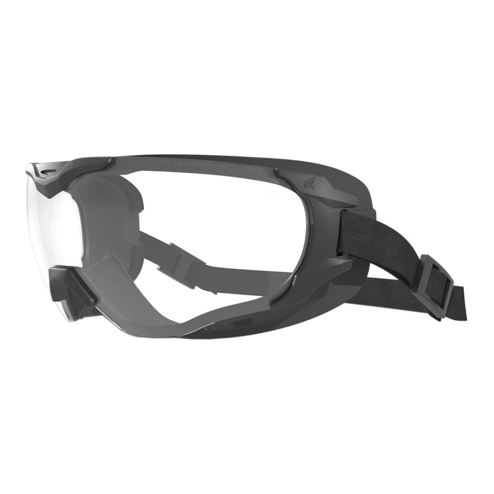 Gafas Balísticas Edge Tactical Super 64 OTG - Para Gafas Graduadas Negro Mate Transparente Vapor Shield