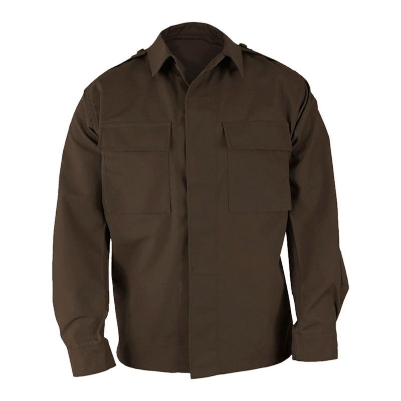 PROPPER F5452 BDU Shirt - Long Sleeve Marrón Sheriff Battle Rip® 65% Poliester/35% Algodón Ripstop M Regular