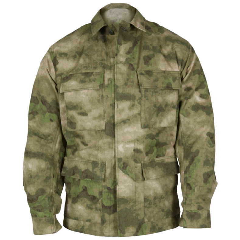 Chaqueta BDU ATACS FG tejido ripstop 65% poliéster 35% algodón