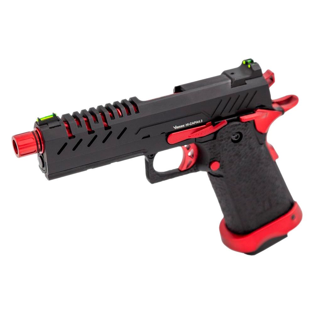 Pistola Airsoft Vorsk Hi-Capa 4.3 GBB Gas Blowback 6mm Combinación de Rojo