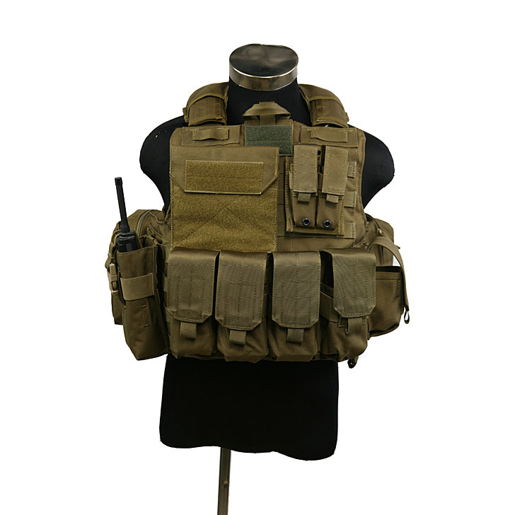 CHALECO MOLLE LIBERABLE CORDURA MARRÓN